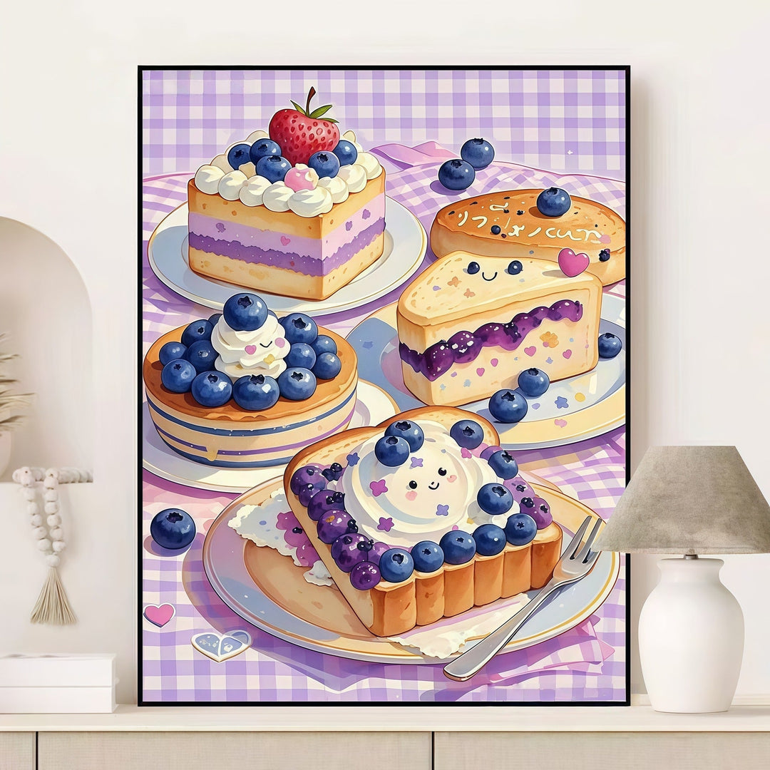 Fruity Dessert-Themed Canvas Art Print Kalsten
