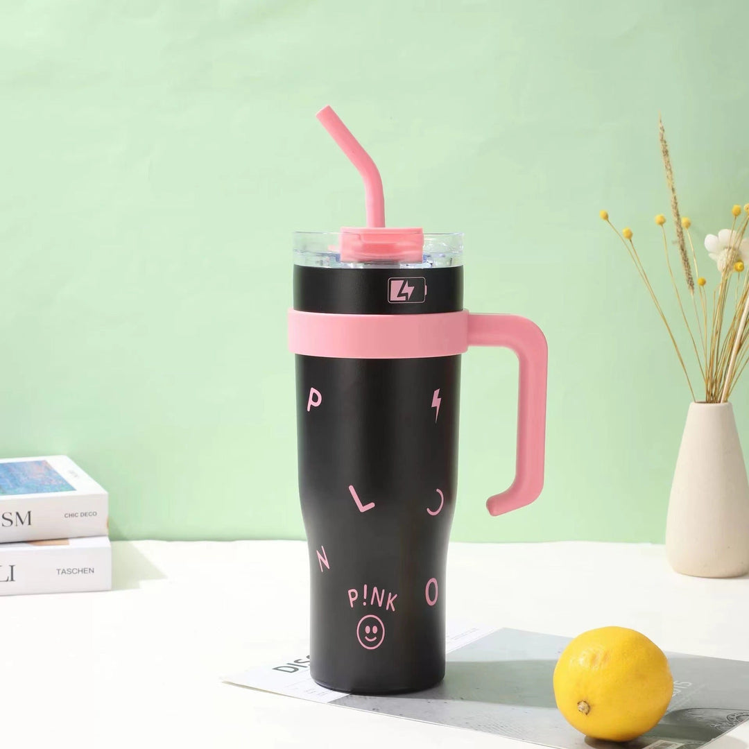 Women's insulated cup with integrated straw Kalsten