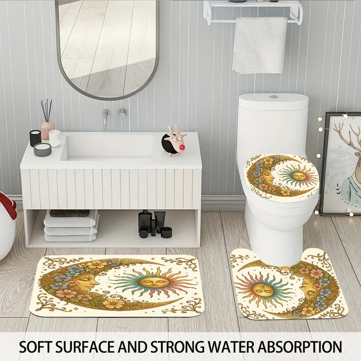 Celestial-Themed Four-Piece Bathroom Décor Set Kalsten