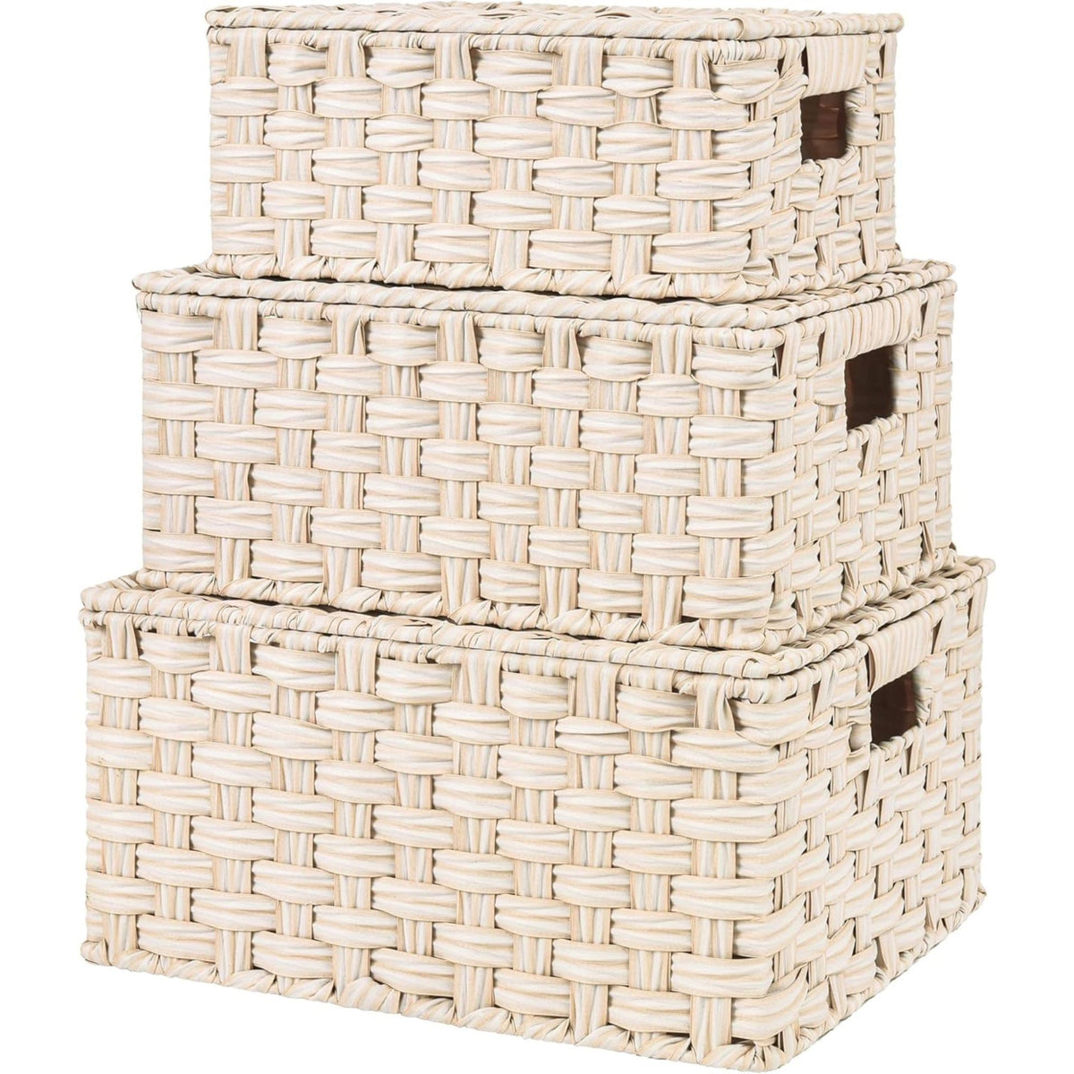 Handwoven Storage Baskets Set Acalora