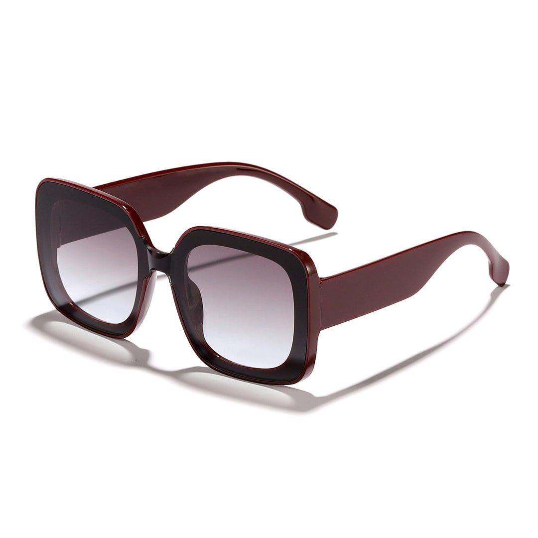 Women's square sunglasses with innovative transparent frame design Kalsten