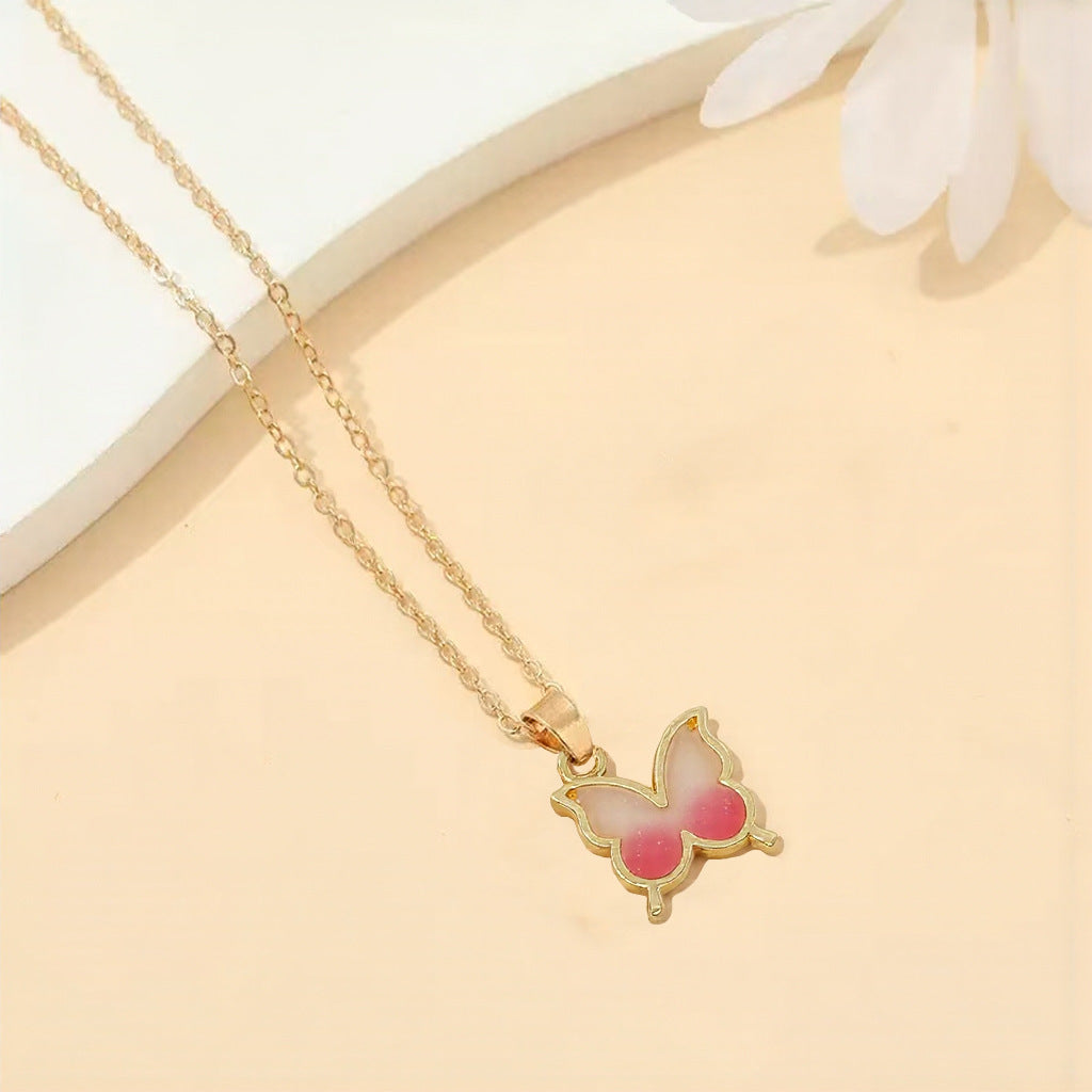 Butterfly Pendant Necklace Kalsten