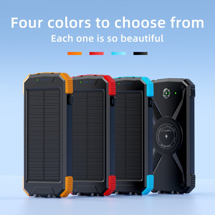 Solar-powered power bank with integrated compass and LED light Kalsten