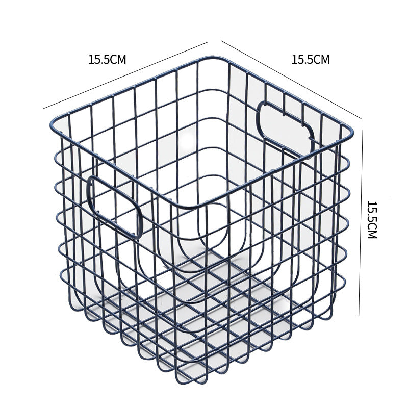 Unisex Wire Storage Basket with Ergonomic Handles Kalsten