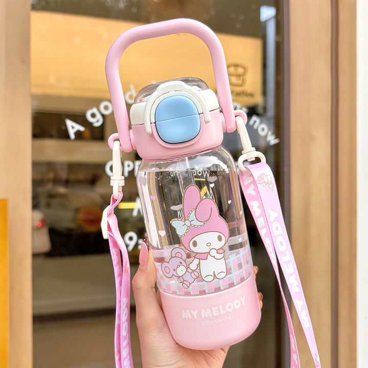 Women’s water bottle with cute animal design and sturdy carrying handle Kalsten