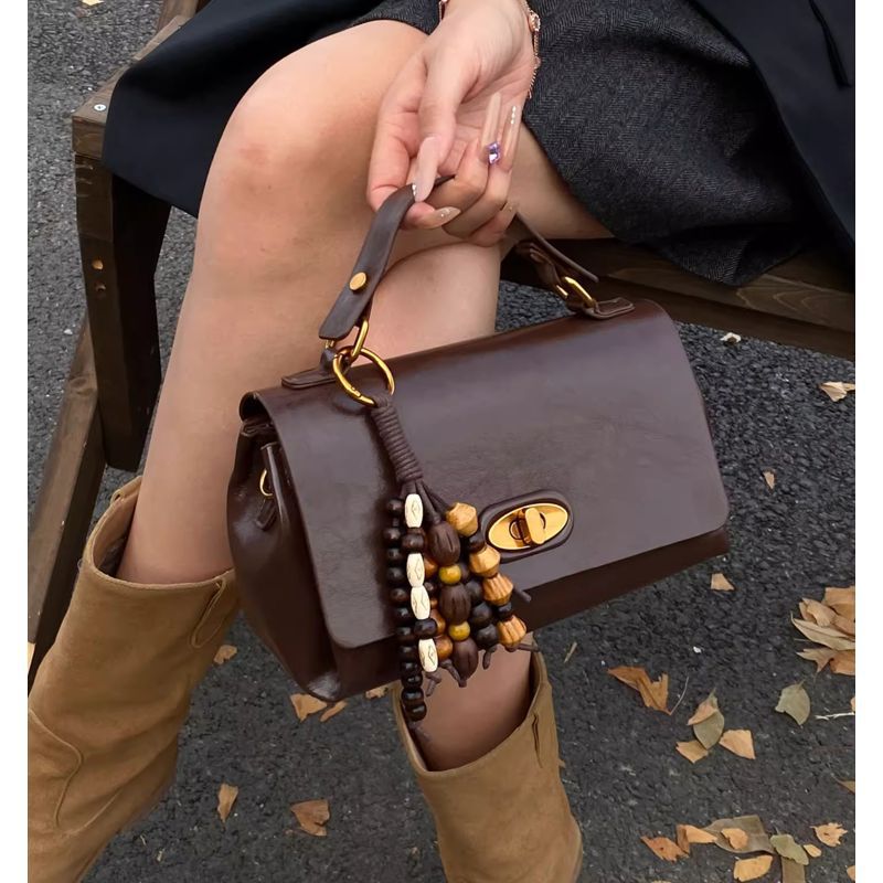 Vintage-Inspired Structured Satchel Acalora