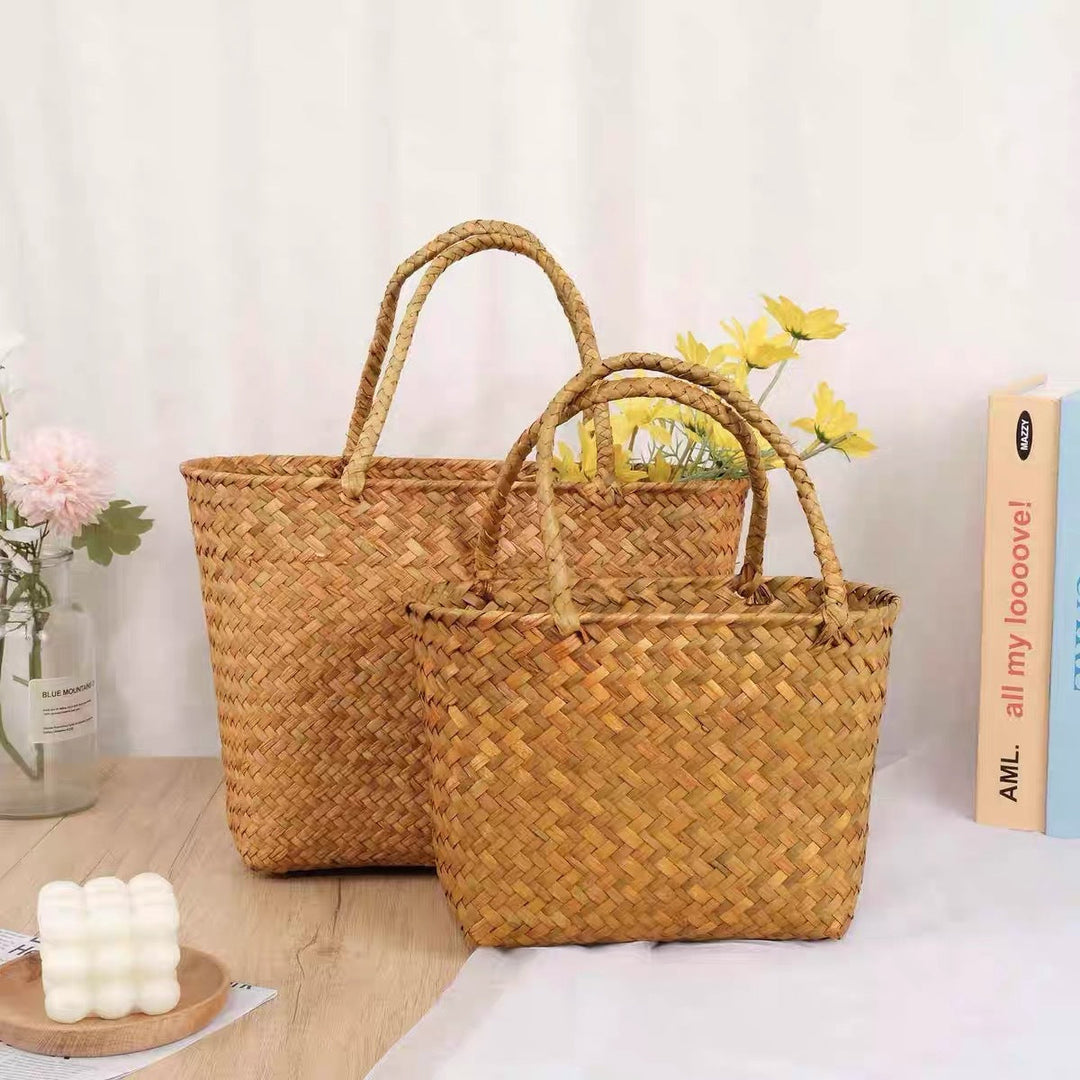 Women's Natural Woven Tote Kalsten