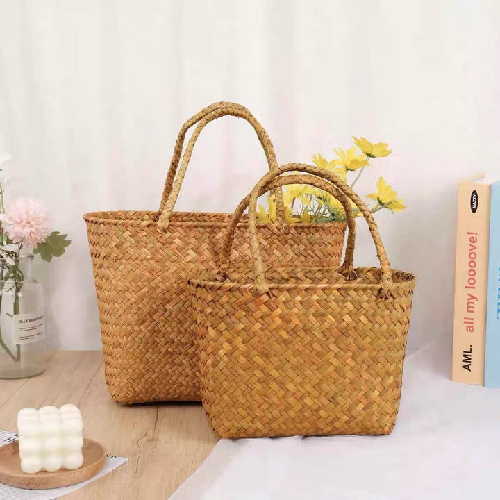 Women's Natural Woven Tote Kalsten