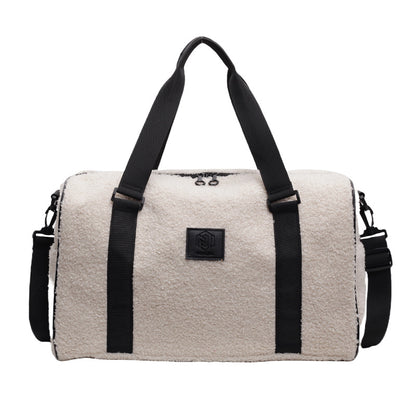 Cozy Fleece-Lined Travel Duffle Bag Acalora