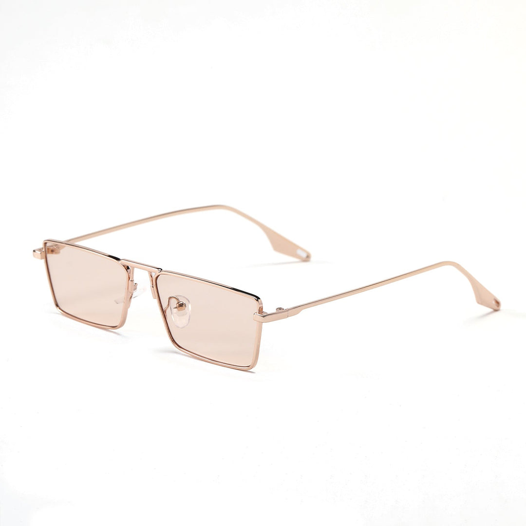 Women's elegant square sunglasses with narrow metal frame and UV protection Kalsten