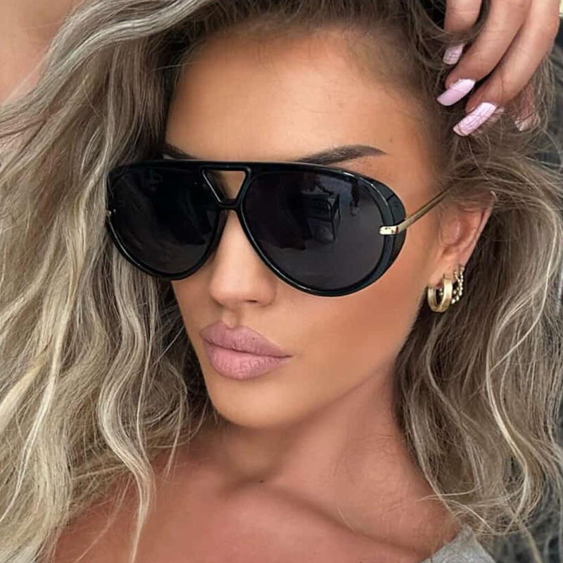 Women's fashionable large sunglasses with elegant frame and protective lenses Kalsten