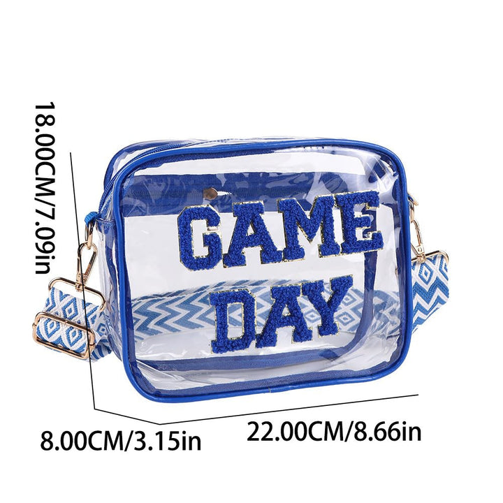 Transparent crossbody bag with stylish Game Day print Kalsten
