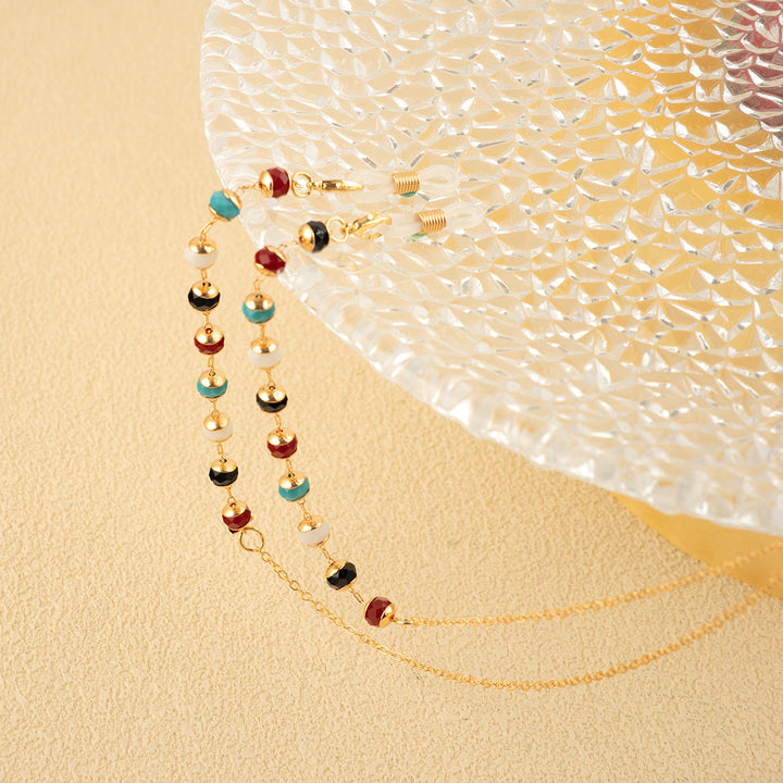 Colorful Crystal Decorative Eyewear Chain Kalsten