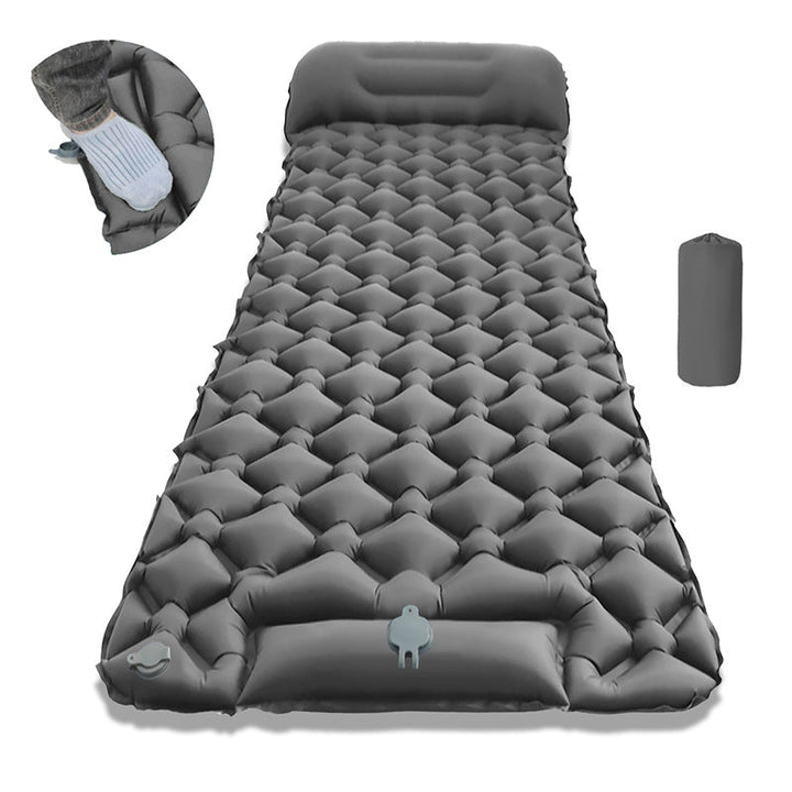 Air Mattress With Integrated Headrest And Comfortable Valve System Kalsten