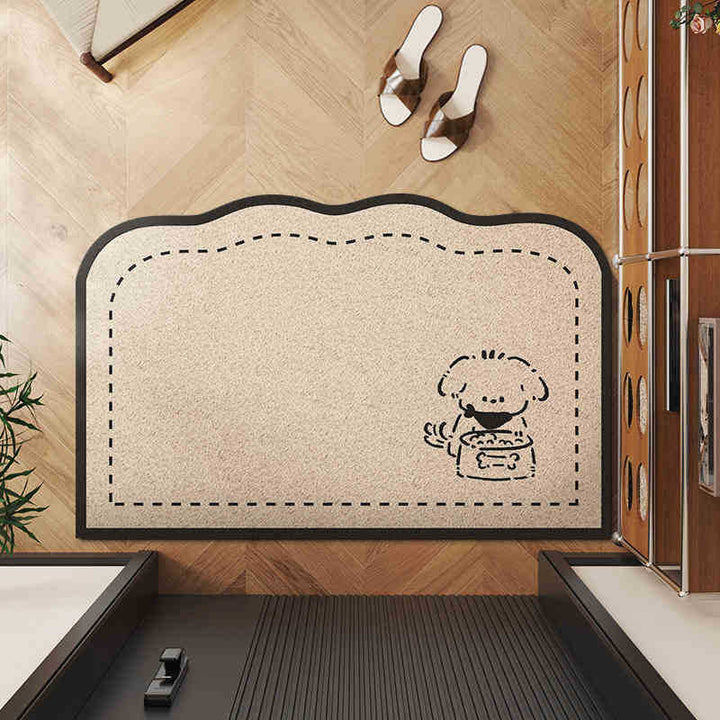 Adorable Detective-Themed Entrance Mat