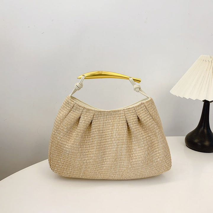 Handbag with Elegant Wooden Handle Kalsten