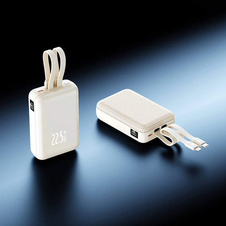 Portable power bank with powerful fast charging function and innovative cable management Kalsten