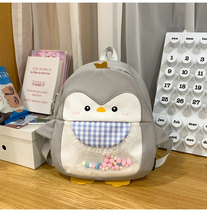 Children's Cute Penguin-Themed Mini School Backpack