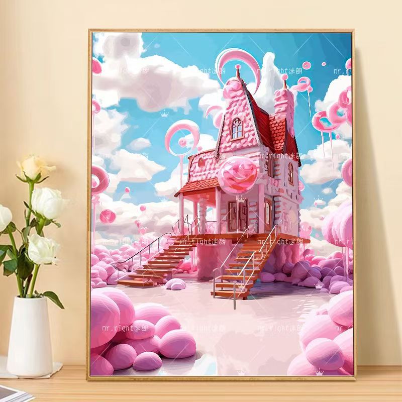 Whimsical Fantasy Landscape Art Canvas Kalsten