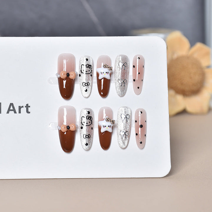 Decorative Animal Print Press-On Nail Set Kalsten