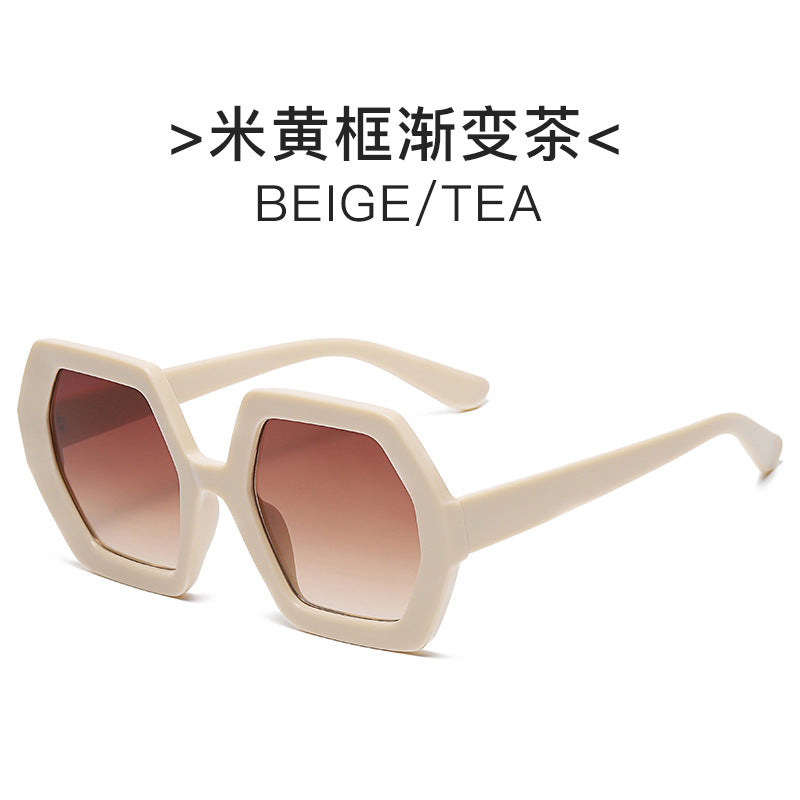 Women extravagant hexagonal sunglasses Kalsten