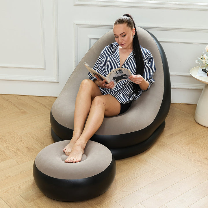 Women Inflatable Comfort Sofa with Ergonomic Backrest Kalsten