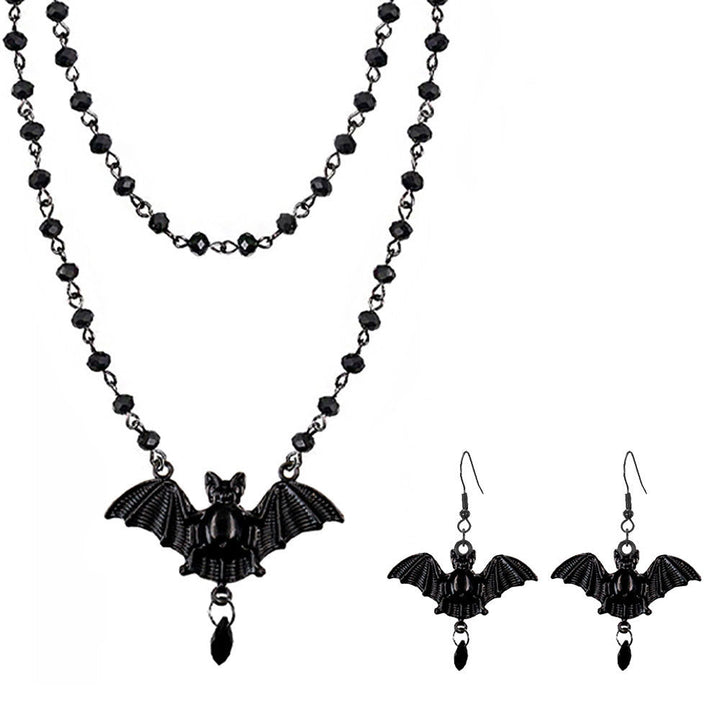Layered Crystal Moon Jewelry Set Kalsten
