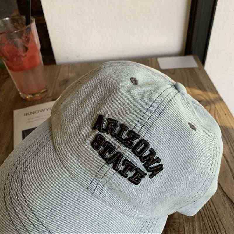 Unisex Vintage-Inspired Embroidered Denim Cap Kalsten