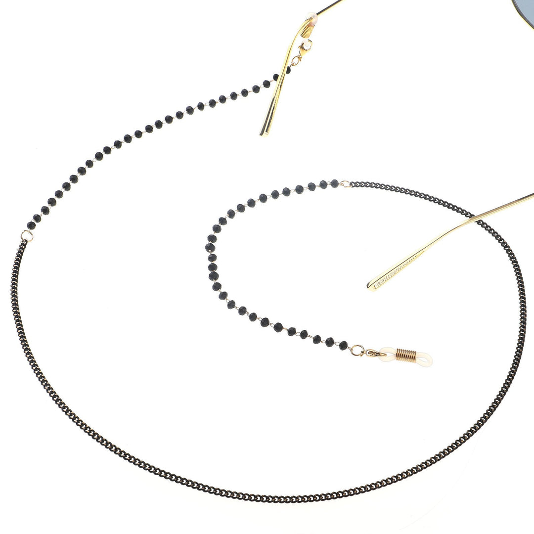 Pearl glasses chain with crystalline shine Kalsten