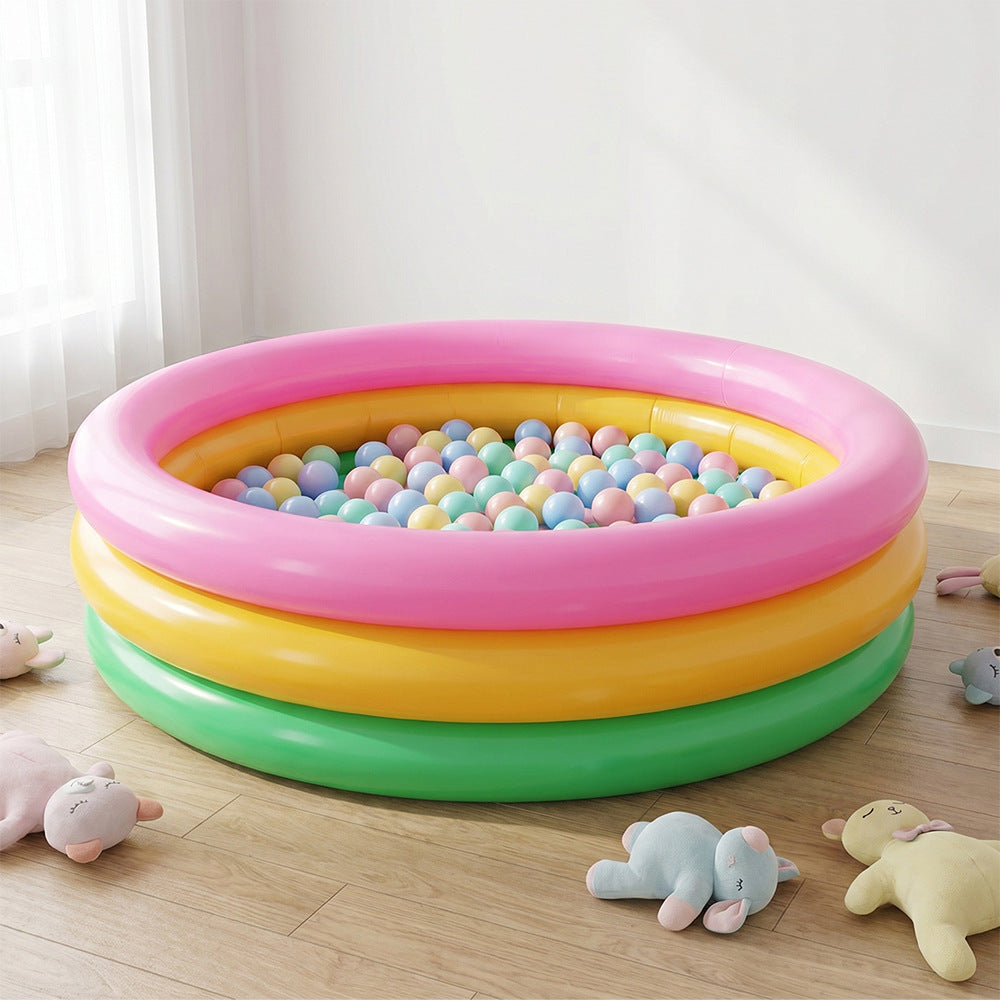 Women inflatable paddling pool with colorful sea design Kalsten