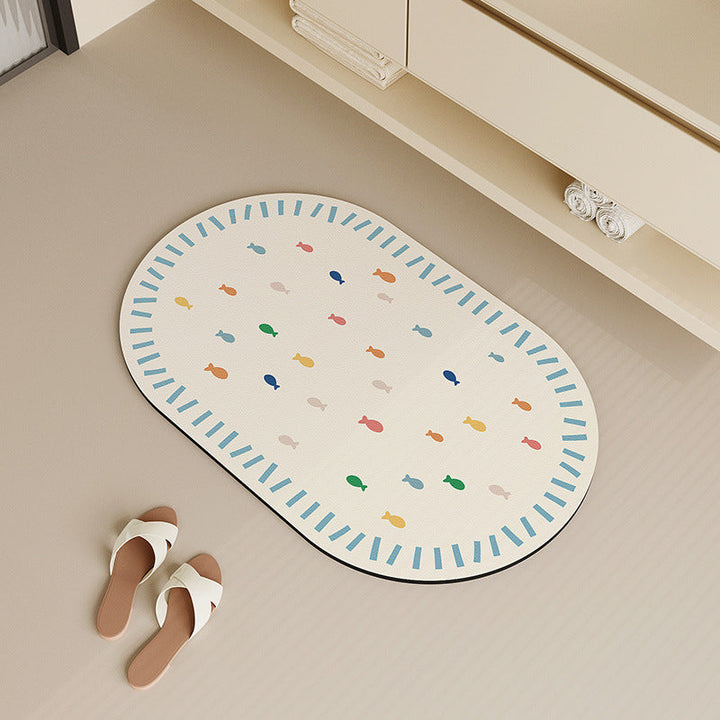 Fun Whale-Themed Bath Mat Kalsten