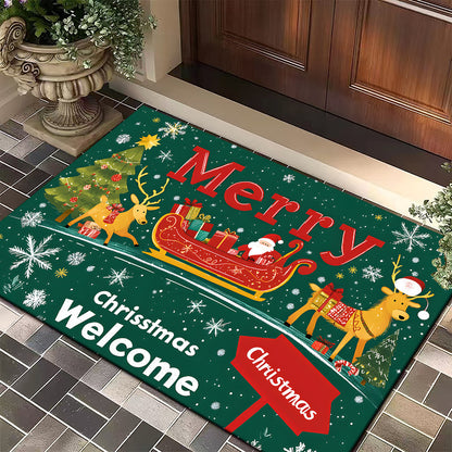 Festive Dog-Themed Entryway Mat Acalora
