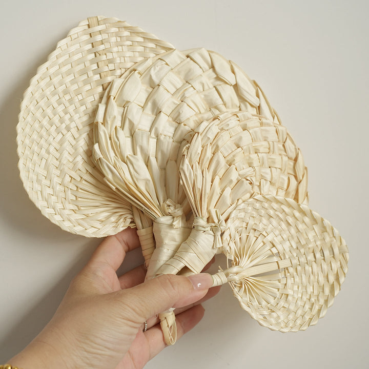 Women handmade fan made of natural material Kalsten