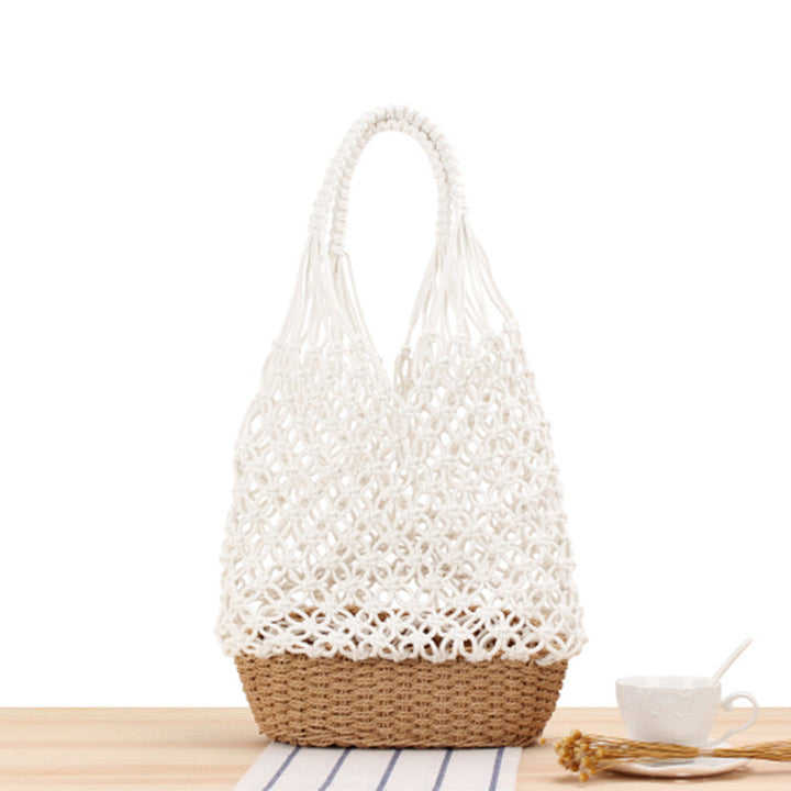 Designer Shoulder Bag Made of Woven Bast Kalsten