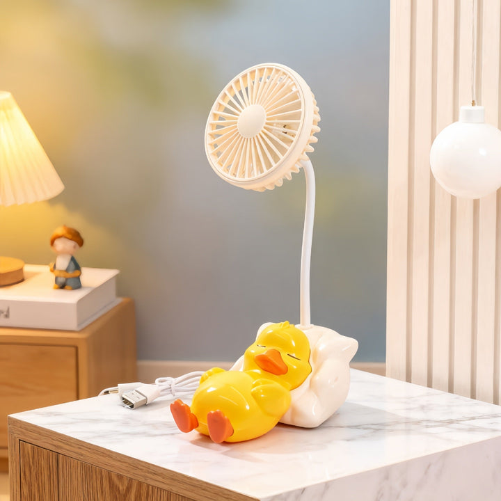 Ladies table fan in cute duck design Kalsten