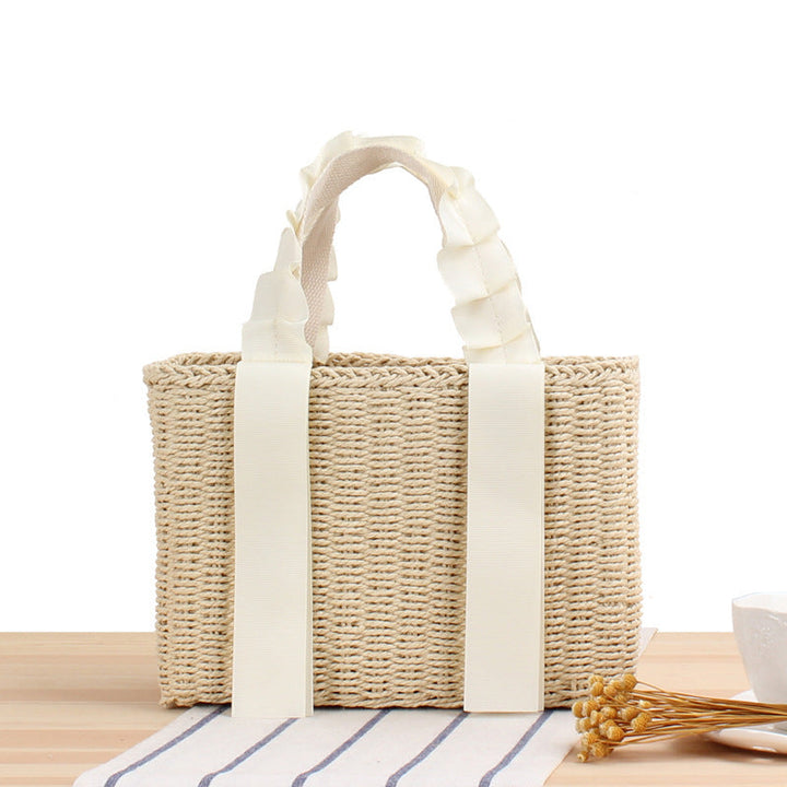 Handbag Made of Woven Material with Elegant Carrying Handles Kalsten