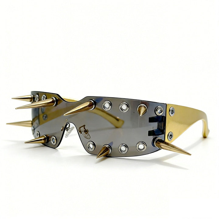 Women's Sporty Sunglasses with Eye-Catching Design and Spikes Kalsten