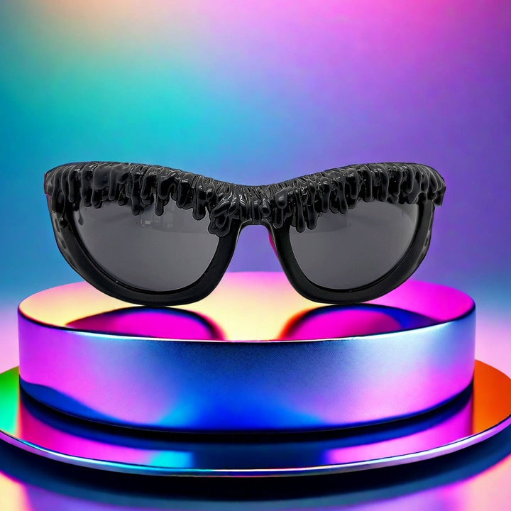 Women's trendy sunglasses with creative liquid frame Kalsten