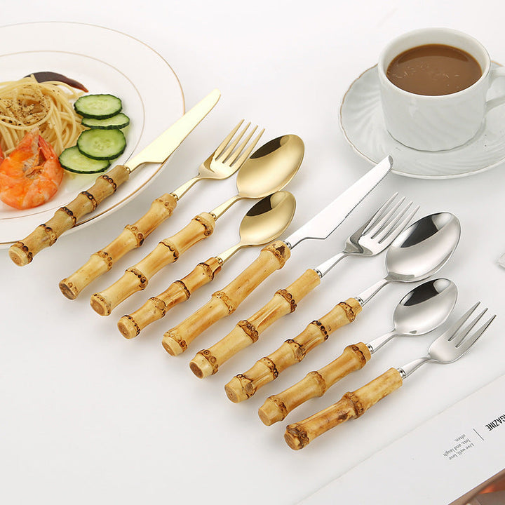 Bamboo Handle Salad Fork Kalsten