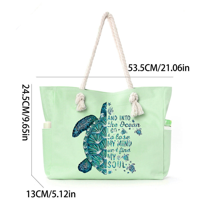 Beach bag with practical side pockets and robust design Kalsten