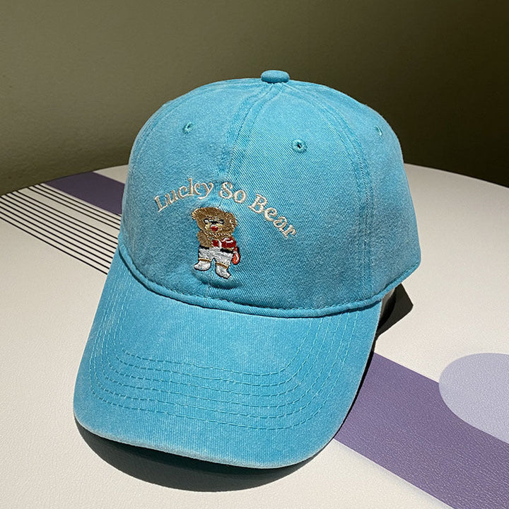 Unisex Casual Embroidered Bear Cap Kalsten