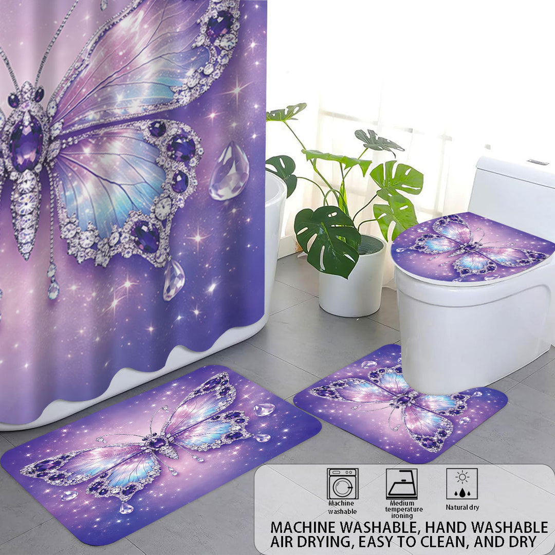 Bunny-Themed Digital Bathroom Decor Set Kalsten