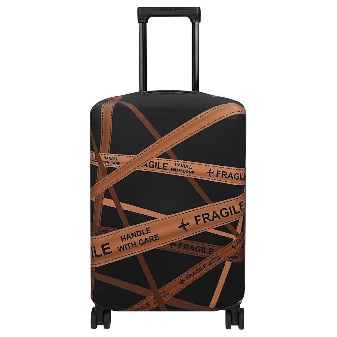 Unisex non-elastic suitcase cover with mandala motif, stretch protective cover for telescopic handle and wheels Kalsten