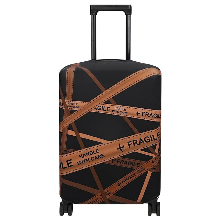 Unisex non-elastic suitcase cover with mandala motif, stretch protective cover for telescopic handle and wheels Kalsten