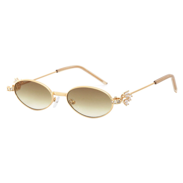 Women's Designer Sunglasses with elegant, mirrored frame and stylish embellishments Kalsten