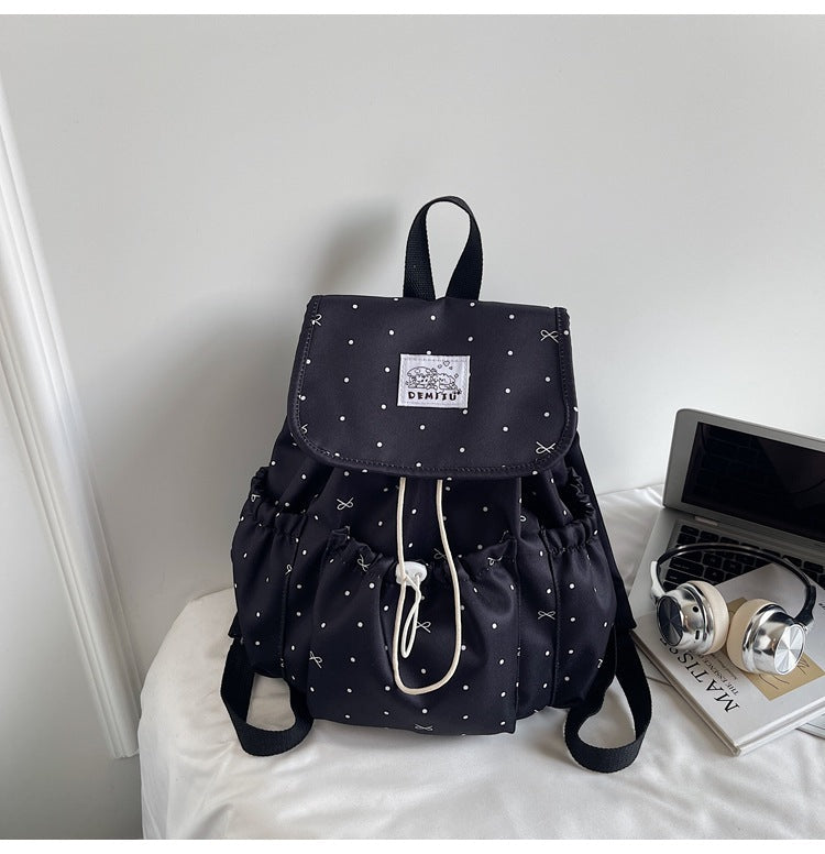 Casual Drawstring School Backpack
