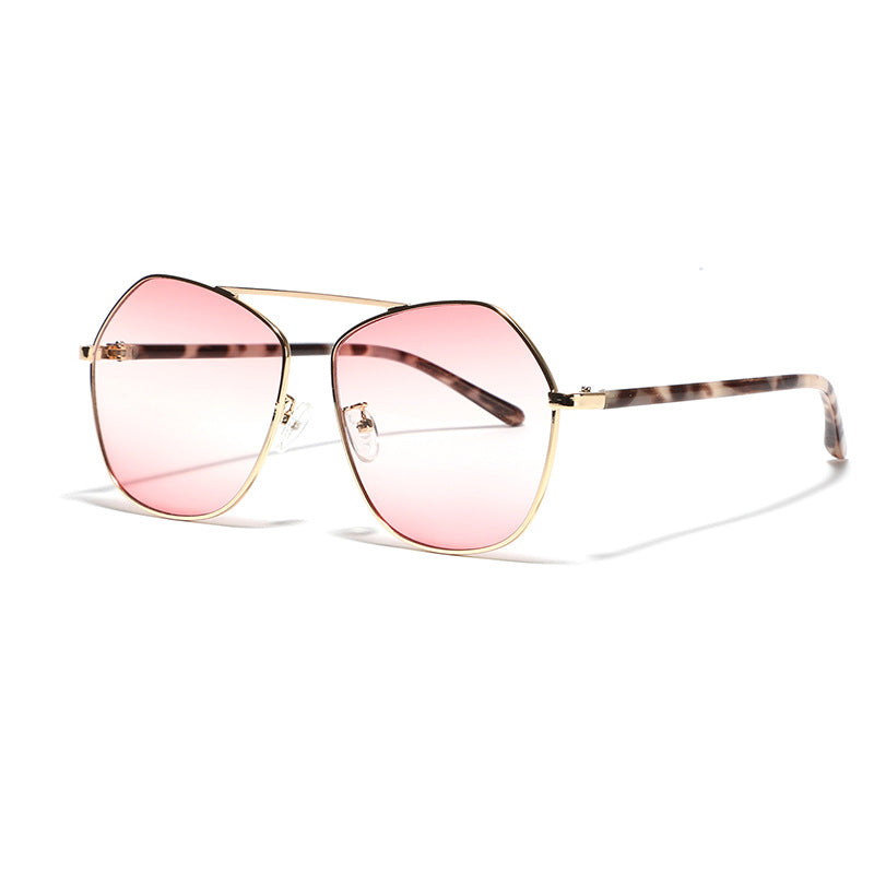 Women's geometric sunglasses with luxurious metal frame Kalsten