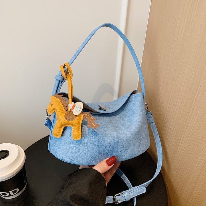 Elegant Soft-Suede Shoulder Bag Kalsten