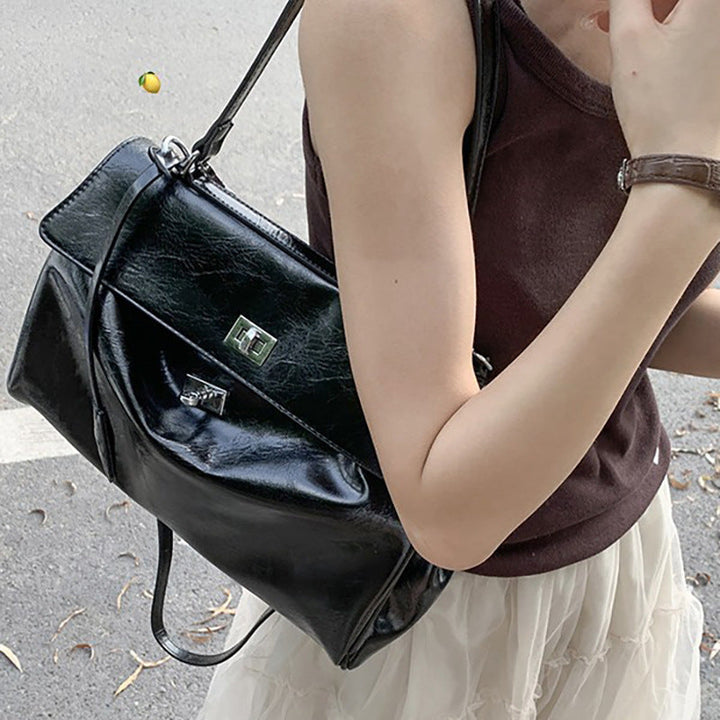 Structured Leather Handbag Kalsten
