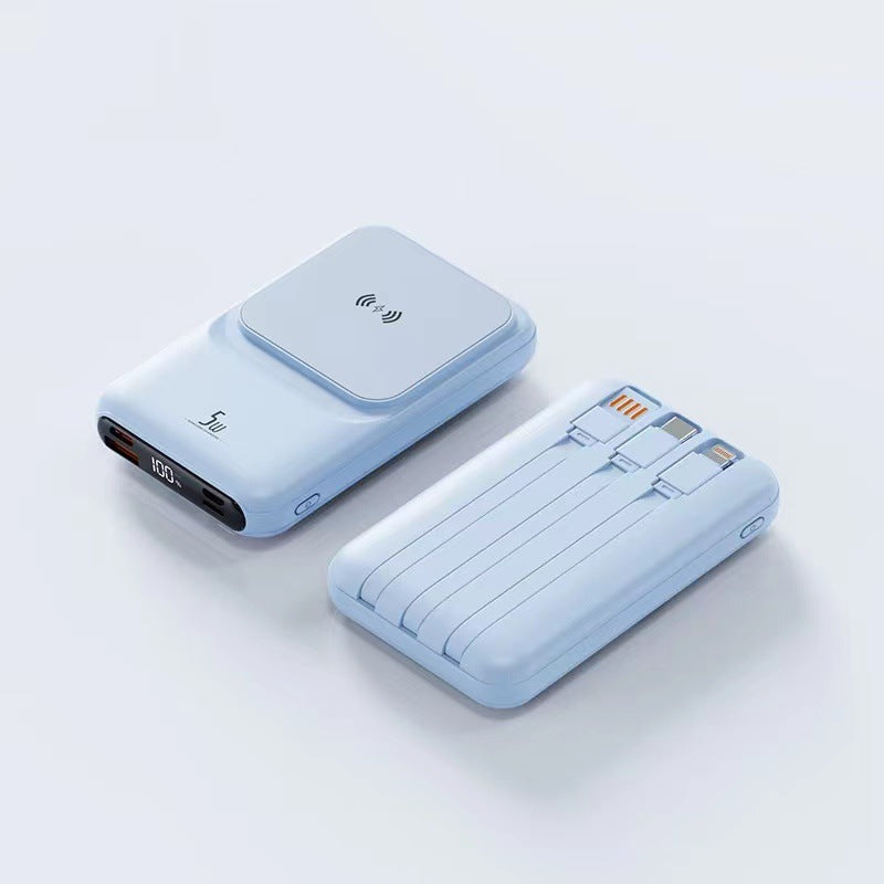 Portable Wireless Charger with Integrated Multi-Charging Station Kalsten